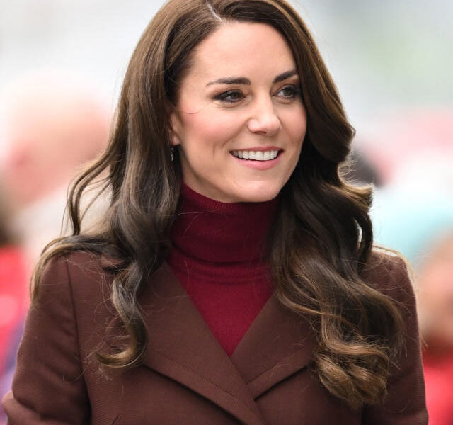 Princess Kate Stuns in Stylish Outfit and Bouncy Hairstyle During ...